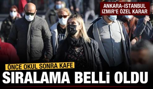 Normalleşme okullar ve kafelerden başlayacak