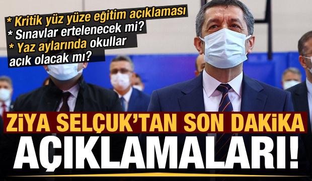 Ziya Selçuk'tan canlı yayında yüz yüze eğitim ve sınav açıklaması!