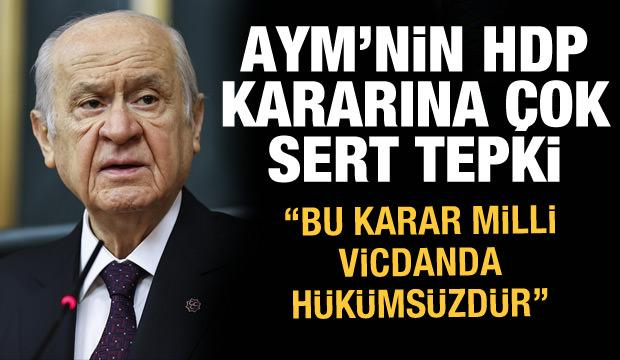 Son dakika haberi: Bahçeli'den AYM'nin HDP kararına tepki
