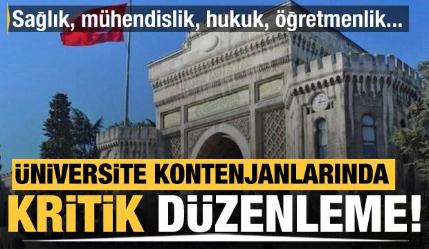 Üniversite kontenjanlarıyla ilgili önemli kararlar alındı