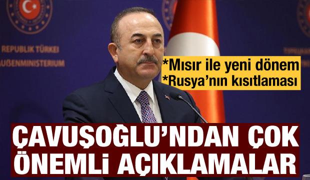 Bakan Çavuşoğlu'ndan Rusya'nın uçuş sınırlamasına açıklama!