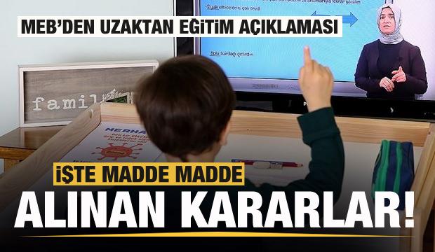Milli Eğitim Bakanlığı'ndan yüz yüze-uzaktan eğitim duyurusu! İşte alınan kararlar