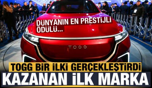 Yerli otomobil TOGG'a dünyanın en prestijli tasarım ödülü