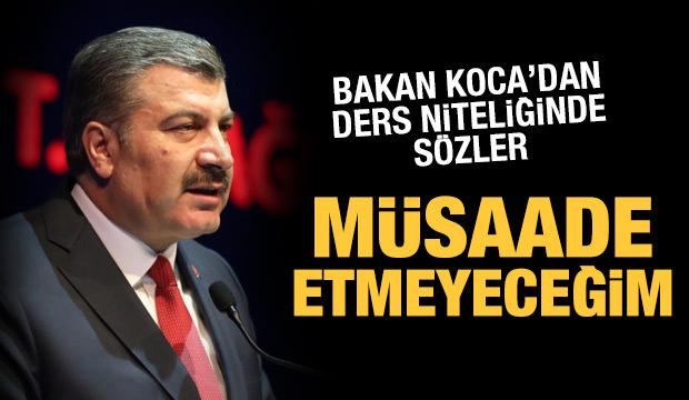 Sağlık Bakanı Koca'dan salgınla mücadeleyi siyaset malzemesi yapanlara tepki