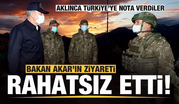 Akar'ın ziyareti rahatsız etti! Türkiye'ye nota verdiler