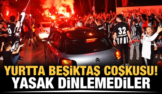 Beşiktaşlı taraftarlar yasak dinlemedi!