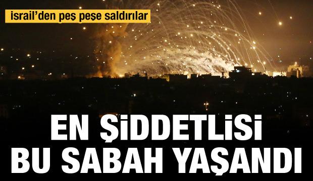 İsrail Gazze'deki güvenlik merkezlerini yoğun bombardımana tuttu