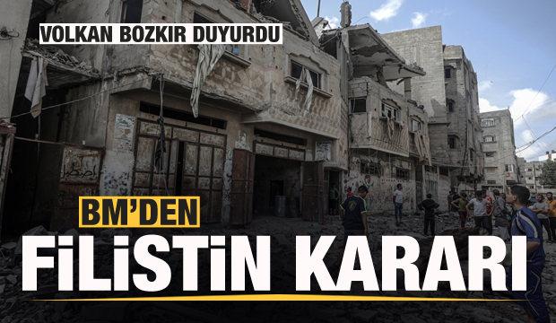 BM'den Filistin kararı! Volkan Bozkır duyurdu