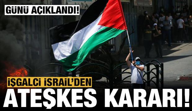 İşgalci İsrail'den ateşkes kararı!