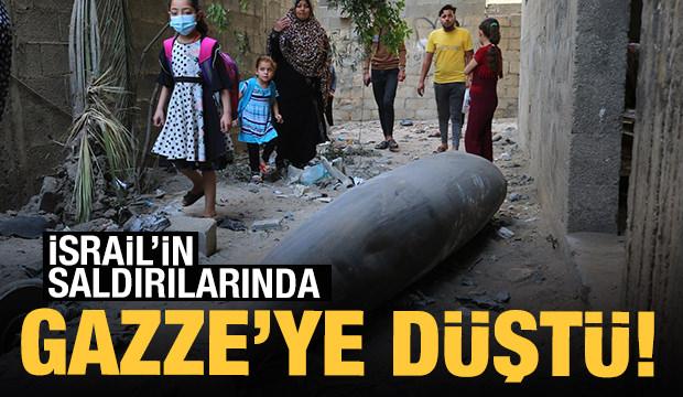 İsrail'in Gazze'ye attığı patlayıcılar görüntülendi!