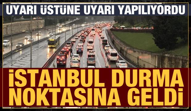İstanbul'da beklenen yağış başladı