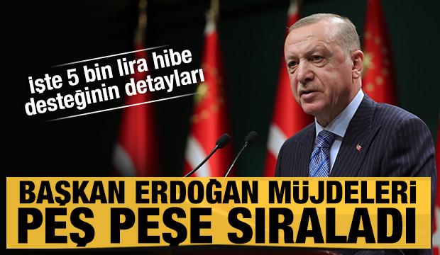 Başkan Erdoğan duyurdu! İşte esnafa 5 bin TL hibe desteğinin ayrıntıları