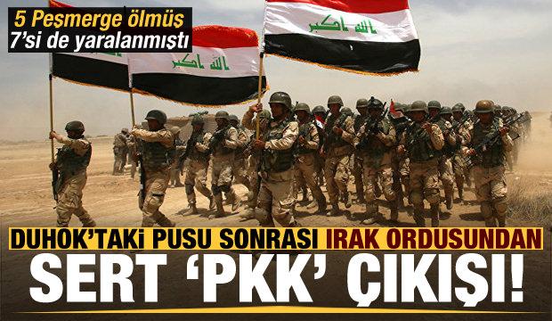 Irak ordusundan sert PKK açıklaması!