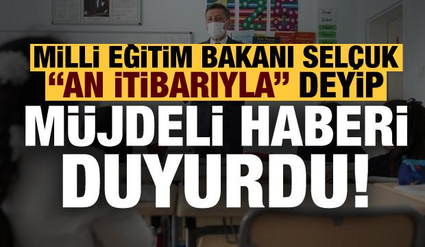 Son dakika: Milli Eğitim Bakanı Ziya Selçuk müjdeli haberi duyurdu!
