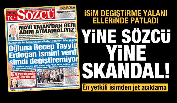 CHP ve Sözcü'nün 'isim değiştirme' yalanı elinde patladı