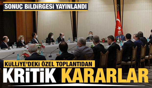 Külliye'deki özel müsilaj toplantısı sona erdi