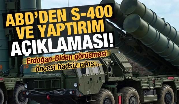 Son dakika: ABD'den 'S-400' ve 'yaptırım' açıklaması!