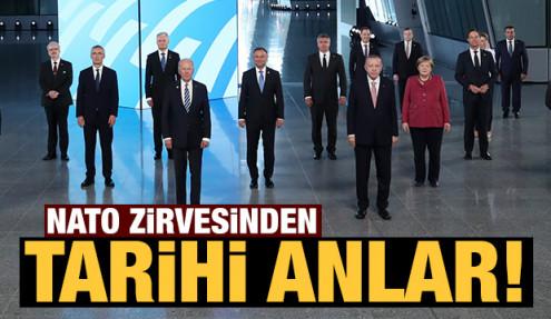 Başkan Erdoğan, NATO zirvesinde! İşte dikkat çeken anlar...