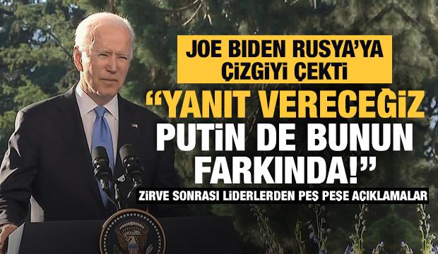 Joe Biden'dan Putin'le zirve sonrası ilk açıklama