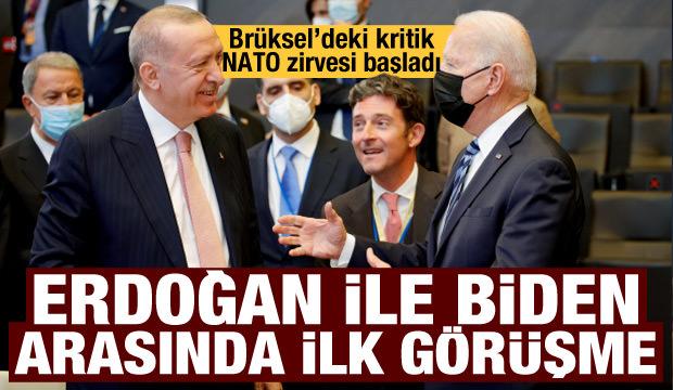Kritik NATO zirvesi başladı! Biden-Erdoğan arasındaki ilk görüşme