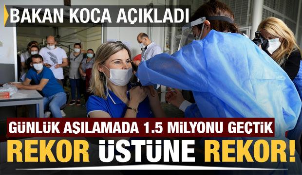 Sağlık Bakanı Fahrettin Koca açıkladı! Aşılamada dünya rekoru kırdık