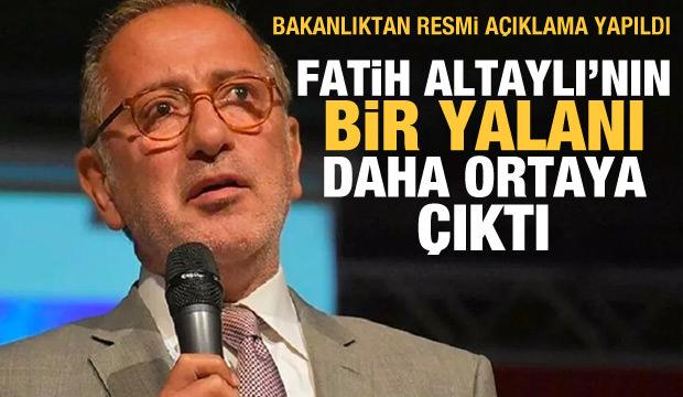 Sanayi ve Teknoloji Bakanlığı'ndan Fatih Altaylı'ya yalanlama