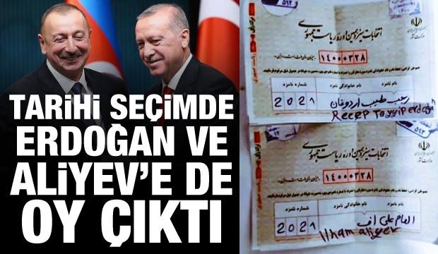 İran'daki seçimde Erdoğan ve Aliyev'e de oy çıktı