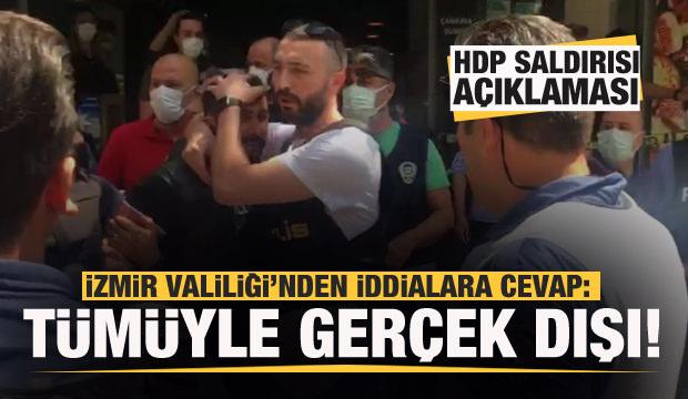 Valilikten HDP saldırısı açıklaması: İddialar tümüyle gerçek dışı