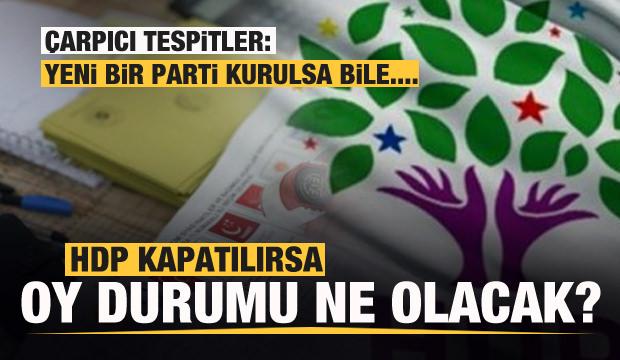 HDP kapatılırsa oy durumu ne olacak? Çarpıcı tespitler...
