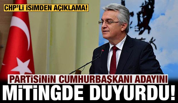 CHP'li isimden dikkat çeken açıklama: Partisinin Cumhurbaşkanı adayını duyurdu!