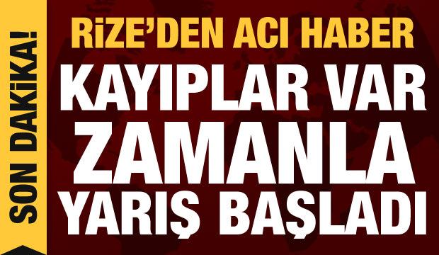 Son dakika haberi: Rize'den acı haber, kayıplar var! Zamanla yarış başladı - GÜNCEL Haberleri