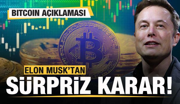 Elon Musk'tan sürpriz Bitcoin kararı!
