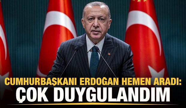 Erdoğan: Sonuna kadar izledim, çok duygulandım...