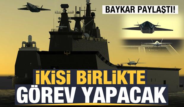 MİUS ve Bayraktar TB3 aynı karede: TCG Anadolu'da görev yapacaklar