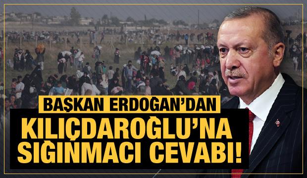 Son Dakika... Başkan Erdoğan'dan Kılıçdaroğlu'na sığınmacı cevabı!