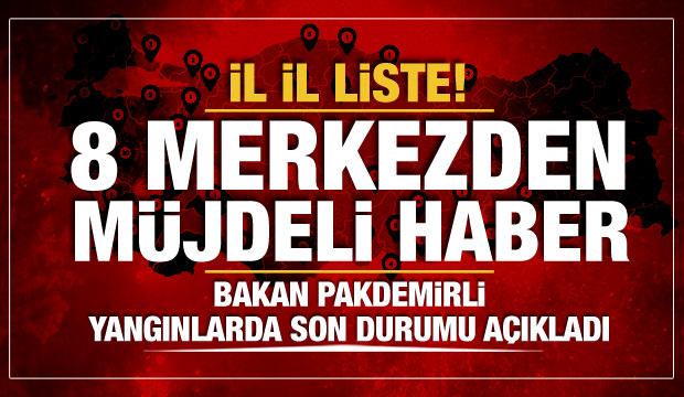 Alevlerle mücadelede 11'inci gün... 225 orman yangınının 220'si kontrol altında - Vimarsana News