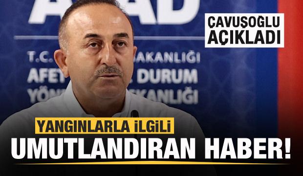 Yangınlarla ilgili umutlandıran gelişme! Bakan &Ccedil;avuşoğlu duyurdu