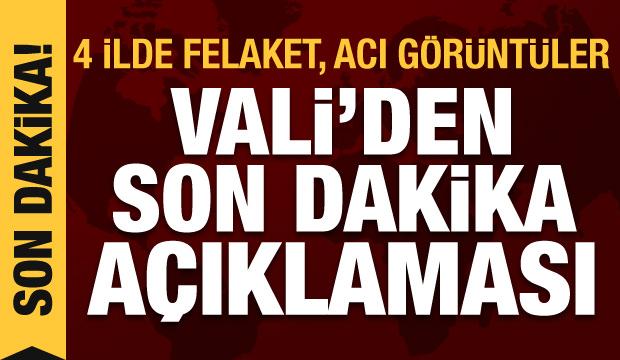 4 il aşırı yağışlara teslim! Bartın'da sel felaketi, bir ...