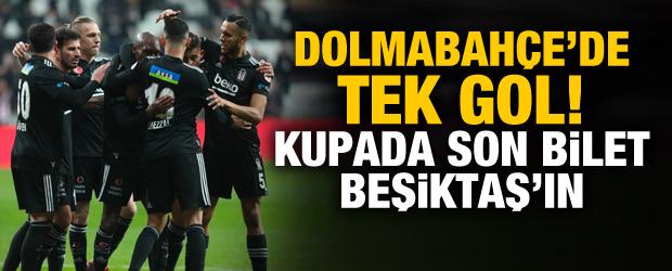 Beşiktaş tek golle turladı