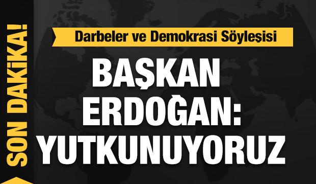 Başkan Erdoğan Aydın'da demokrasiyi anlattı