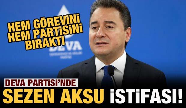 DEVA Partisi'nde istifa: Ali Babacan'a Sezen Aksu tepkisi!
