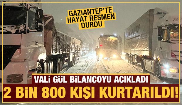 Gaziantep'te kar yağışı hayatı felç etti: MSB harekete geçti! 