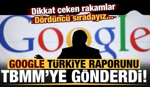 Google'dan Türkiye raporu! TBMM'ye gönderildi: Dev rakamlar...