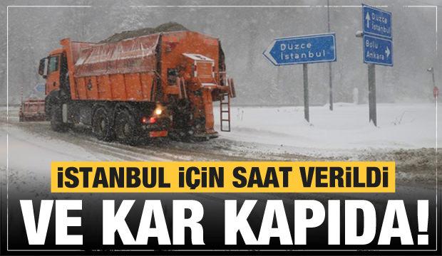 Ve sıra İstanbul'da! Kar yağışı için son dakika uyarısı! Saat verildi