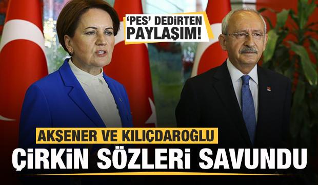Kılıçdaroğlu ve Akşener çirkin sözleri savundu! Sedef Kabaş'a destek çıktılar!