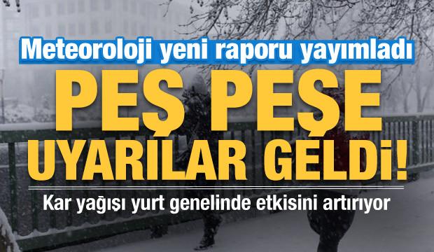 Meteoroloji yeni raporu yayımladı! İstanbul, Ankara beyaza büründü, uyarılar peşe peşe...