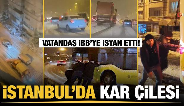 İstanbul'da kar çilesi: Vatandaşlardan İBB'ye yoğun tepki!