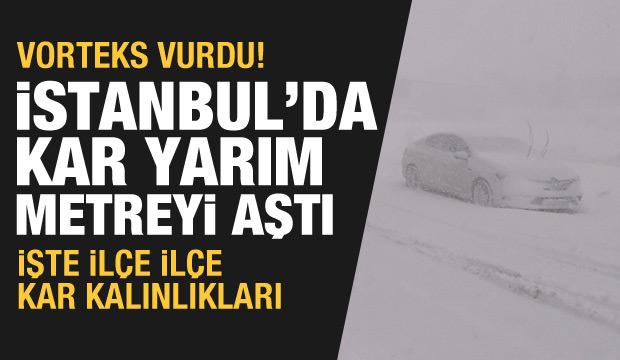 İşte İstanbul dahil Türkiye'deki kar kalınlıkları! 2 metreyi aştı