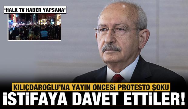 Kılıçdaroğlu'na yayın öncesi protesto şoku: Bakırköy halkı istifaya davet etti