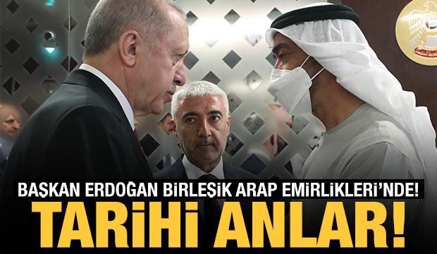 Cumhurbaşkanı Erdoğan taziye için Birleşik Arap Emirlikleri'nde